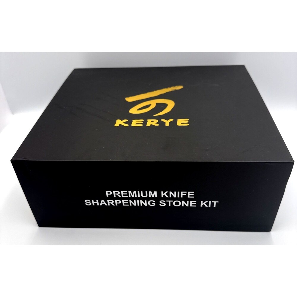 Kerye Japanese Whetstone Premium Knife Sharpening Stone Kit Kitchen Cutlery